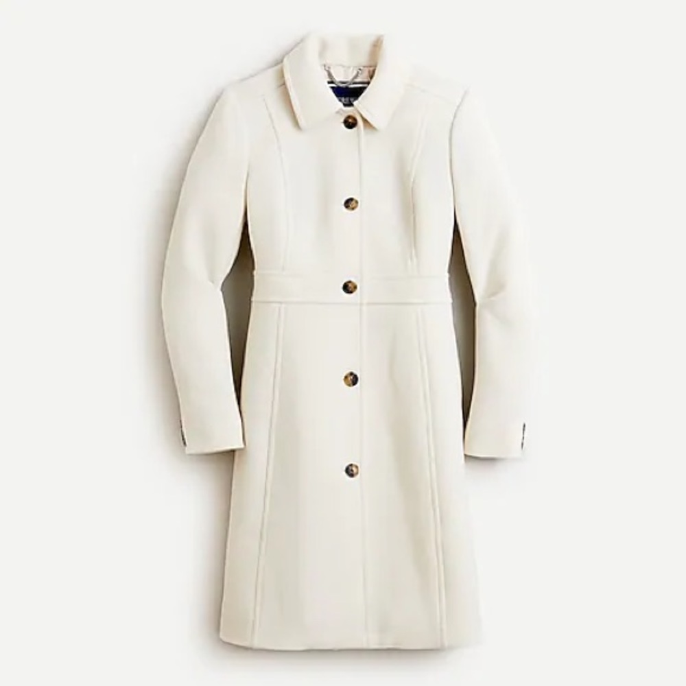 J. Crew NWT Lady Day Coat Vanilla Sz. 12